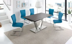 Esstisch TABLET 160-250 x 100 cm Keramik anthrazit