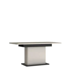 QUARTIER Esstisch VODOL 160-200x75 cm Sand/Schwarz