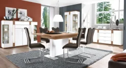 Esszimmerstuhl AMATI ST M5 MF Edelstahl /Lederlook schwarz