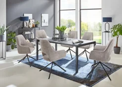 Esszimmerstuhl JOICE 2er Set schlammgrau