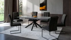 Esszimmerstuhl OLIVIA 2er Set anthrazit