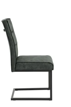 Esszimmerstuhl RANI 4er Set Vintage anthrazit