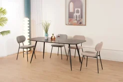 Esszimmerstuhl VIENNA 80,5 x 47 x 55 cm Beige/Schwarz