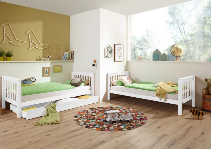 Kinder Etagenbett 140 x 200 cm weiß