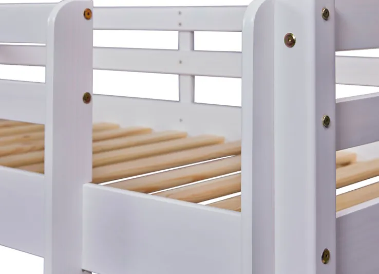 Kinder Etagenbett FREDERIK 90 x 200 cm weiß