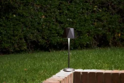 FABAS LUCE Akku LED Tischlampe KATY schwarz