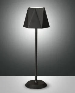 FABAS LUCE Akku LED Tischlampe KATY schwarz