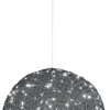 FABAS LUCE LED Pendelleuchte SUMTER 50 cm schwarz