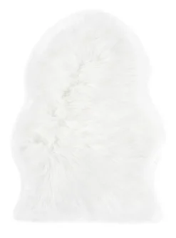 Fellteppich OVIUM 55 x 80 cm weiß