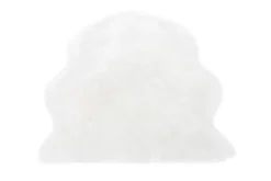 Fellteppich OVIUM 55 x 80 cm weiß