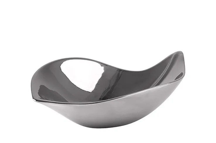 Fink Dekoschale SIBELL 22 cm silberfarbig