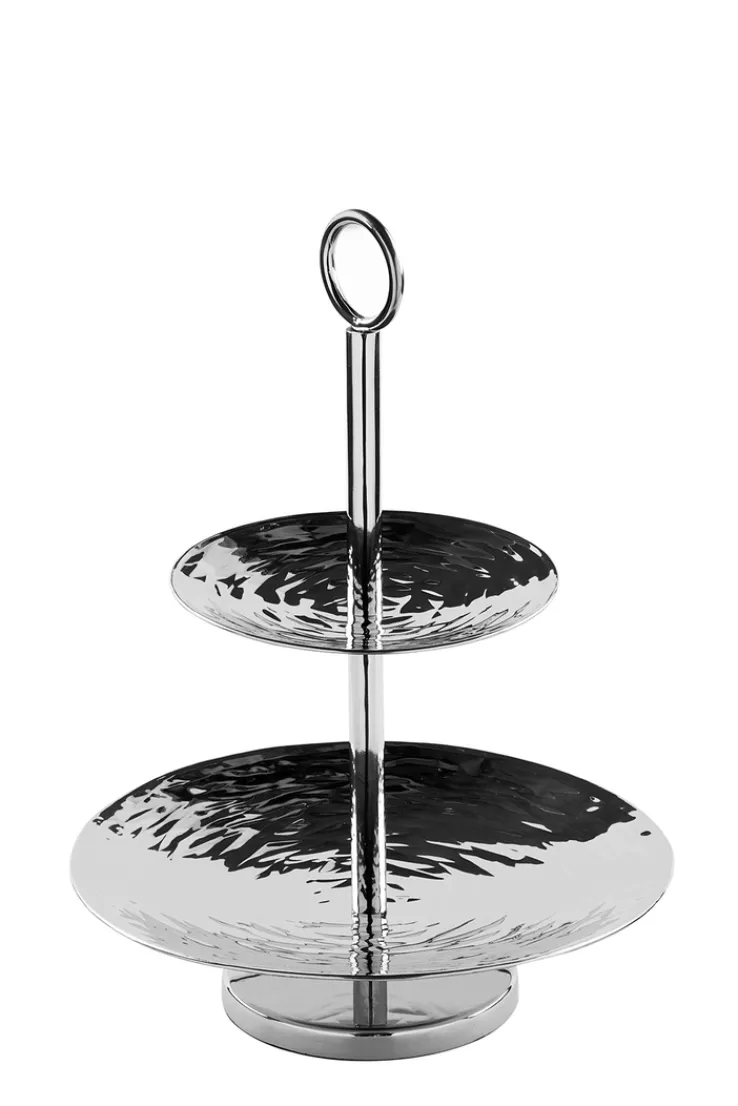 Fink Etagere TOBAGO 2stöckig silberfarbig