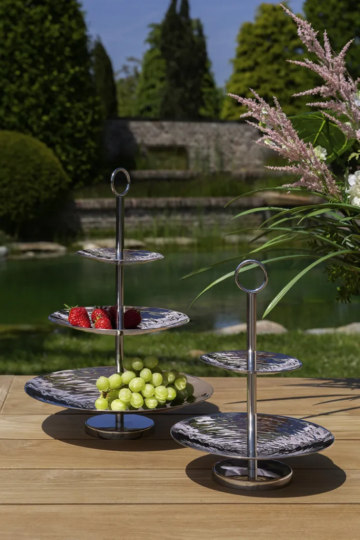 Fink Etagere TOBAGO 2stöckig silberfarbig