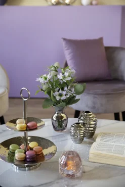 Fink Etagere TOBAGO 2stöckig silberfarbig