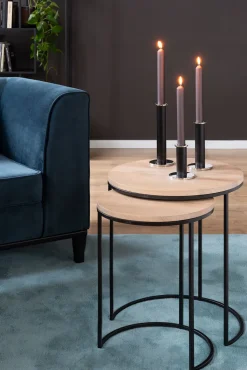 Fink Kerzenleuchter STRATO schwarz klein