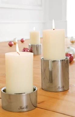 Fink Kerzenständer SOBRIO 11 cm silberfarbig