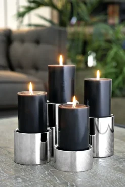 Fink Kerzenständer SOBRIO 11 cm silberfarbig