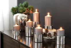 Fink Kerzenständer SOBRIO 11 cm silberfarbig