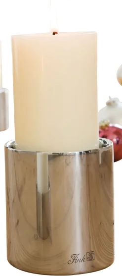 Fink Kerzenständer SOBRIO 11 cm silberfarbig