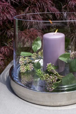 Fink Tablett NASSAU silberfarbig gehämmert