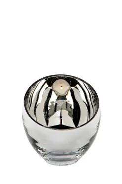 Fink Teelichthalter CANDY 11 cm silberfarbig