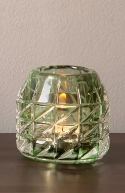 Fink Teelichthalter GLOSSY 9 cm grün