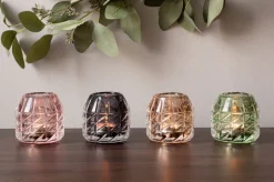 Fink Teelichthalter GLOSSY 9 cm grün