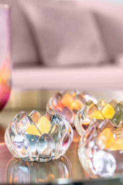 Fink Teelichthalter LOTTA 8,5 cm grau