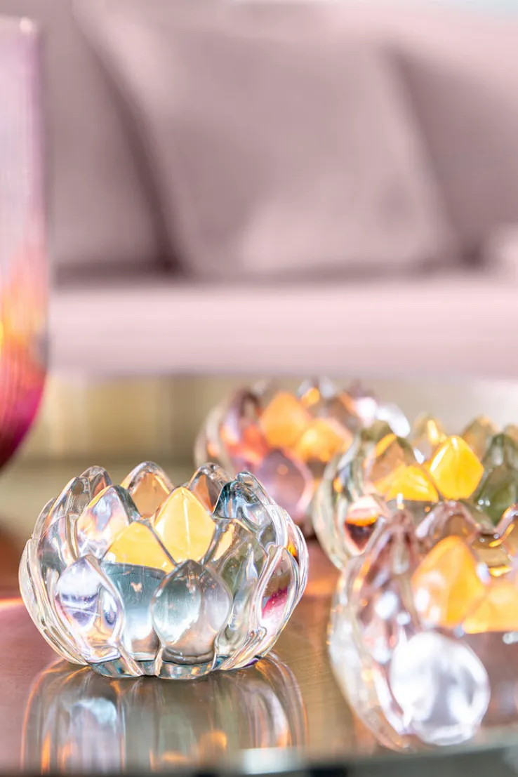 Fink Teelichthalter LOTTA 8,5 cm grau