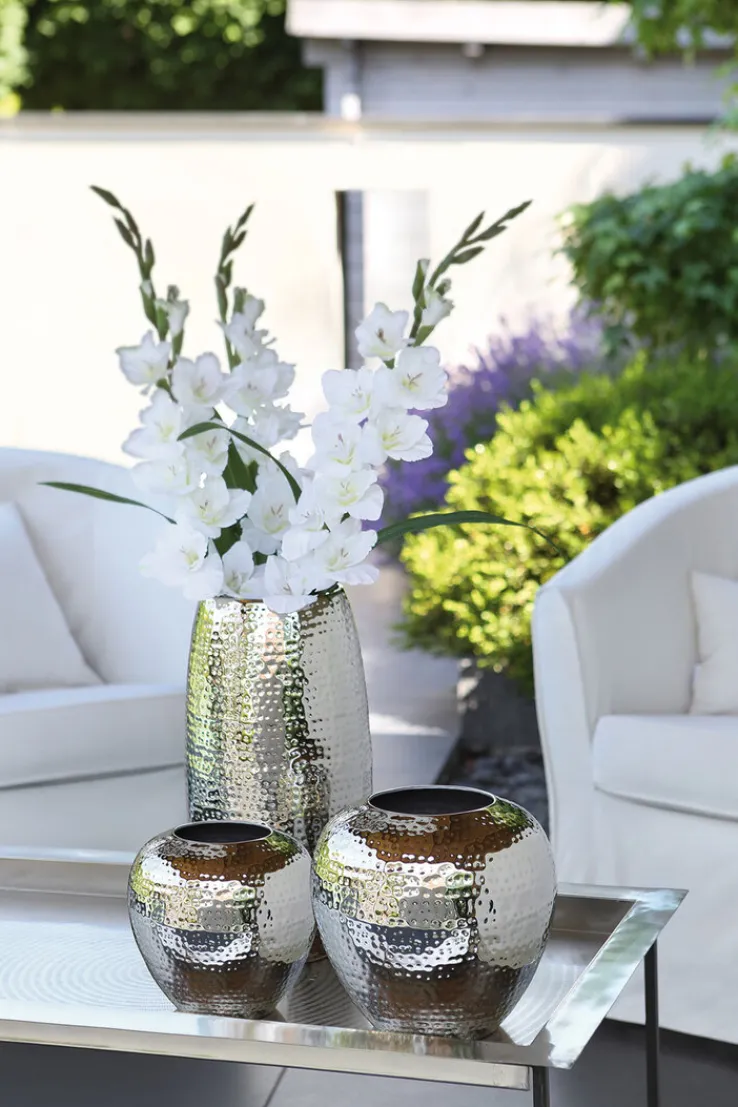 Fink Vase LOSONE 25 cm vernickelt