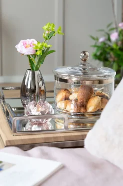 Fink Vase ZITA 12 cm rose-shading silver