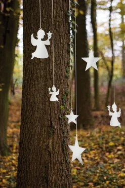 Fink Weihnachten Deko Anhänger Engel HOLYWORKER 11 cm Edelstahl