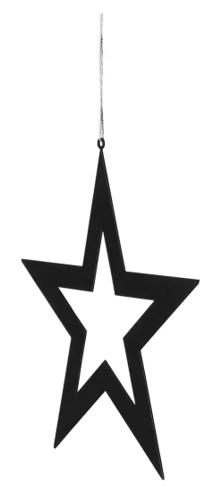 Fink Weihnachten Deko-Anhänger Stern INSA 14,5x15cm schwarz
