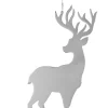 Fink Weihnachtsdekofigur Hirsch JASPER 10 cm silberfarbig