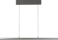 FISCHER & HONSEL LED Balkenpendel Valeno, Metall/Glas, 115 x 70 x 180 cm, satiniert Alu-/Nickelfarbig