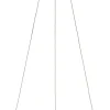 FISCHER & HONSEL LED Balkenpendel SILVIO, Metall/Acryl, Ø 50 cm Höhe 180 cm, Beige/Weiß
