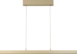 FISCHER & HONSEL LED Balkenpendel VAYANA, Metall, 110–140 x 50–180 cm, Beige