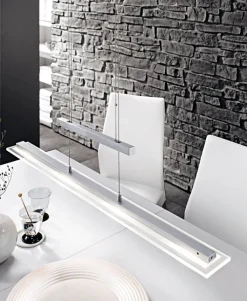 FISCHER & HONSEL LED Balkenpendel TENSO TW nickelfarbig