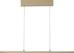 FISCHER & HONSEL LED Balkenpendel MARLO, Metall/Glas, 90 x 6,5 x 180 cm, satiniert Sandfarbig