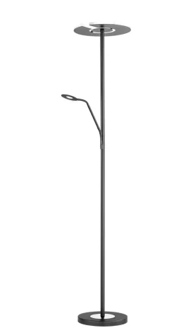 FISCHER & HONSEL LED Deckenfluter DENT 2-flg nickelfarbig