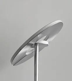 FISCHER & HONSEL LED Deckenfluter DENT 2-flg nickelfarbig