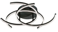 FISCHER & HONSEL LED Deckenlampe VISBY 68 cm sandschwarz