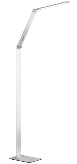 FISCHER & HONSEL LED Stehlampe DENT 1-flg alufarbig