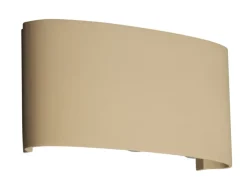 FISCHER & HONSEL LED Wandleuchte BERLIN, Metall, 17 x 5 x 8 cm, Beige
