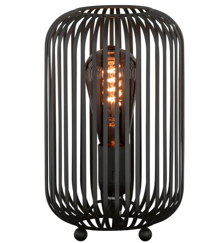 easy! by FHL FISCHER & HONSEL Retrofit Tischlampe CAGE sandschwarz