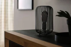 easy! by FHL FISCHER & HONSEL Retrofit Tischlampe CAGE sandschwarz