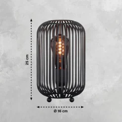 easy! by FHL FISCHER & HONSEL Retrofit Tischlampe CAGE sandschwarz