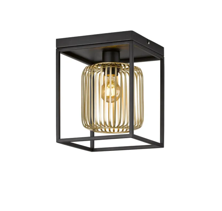 FISCHER & HONSEL Retrofit Deckenlampe CAYDO schwarz /goldfarbig