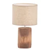 FISCHER & HONSEL Retrofit Tischlampe MALIK Holz /beige