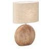 FISCHER & HONSEL Retrofit Tischlampe TOBSE 53 cm holzfarbig